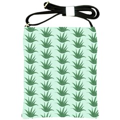 Aloe Plants Pattern Scrapbook Shoulder Sling Bag