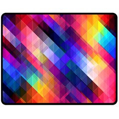 Abstract Background Colorful Pattern Double Sided Fleece Blanket (medium)  by Bajindul