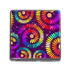 Abstract Background Spiral Colorful Memory Card Reader (square 5 Slot)