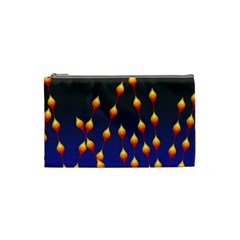 Flower Buds Floral Night Cosmetic Bag (small)