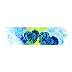 Heart Emotions Love Blue Satin Scarf (oblong) by Bajindul