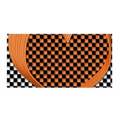 Heart Chess Board Checkerboard Satin Wrap by Bajindul