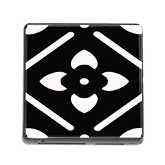 Pattern Flower Black Memory Card Reader (square 5 Slot)