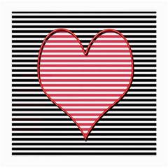 Heart Stripes Symbol Striped Medium Glasses Cloth by Bajindul