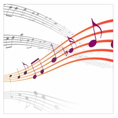 Music Notes Clef Sound Large Satin Scarf (square)