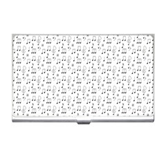 Music Notes Background Wallpaper Business Card Holder by Bajindul