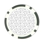 Music Notes Background Wallpaper Poker Chip Card Guard (10 pack) Front