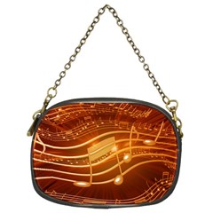 Music Notes Sound Musical Love Chain Purse (two Sides) by Bajindul