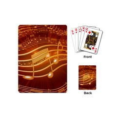 Music Notes Sound Musical Love Playing Cards (mini) by Bajindul