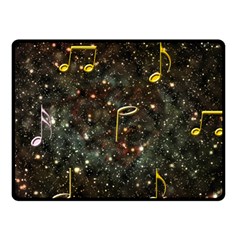 Music Clef Musical Note Background Fleece Blanket (small) by Bajindul