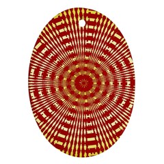 Pattern Background Structure Oval Ornament (Two Sides)