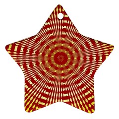 Pattern Background Structure Star Ornament (Two Sides)