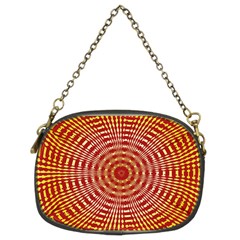 Pattern Background Structure Chain Purse (Two Sides)