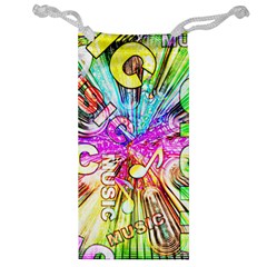 Music Abstract Sound Colorful Jewelry Bag