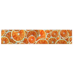 Oranges Background Texture Pattern Small Flano Scarf by Bajindul