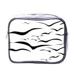 Sky Birds Flying Flock Fly Mini Toiletries Bag (one Side)