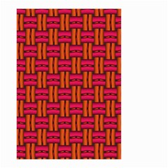 Pattern Red Background Structure Small Garden Flag (two Sides) by Bajindul