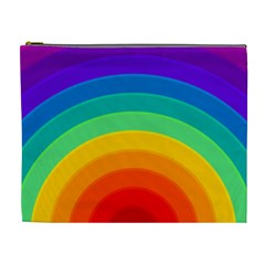 Rainbow Background Colorful Cosmetic Bag (xl)