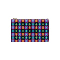 Squares Spheres Backgrounds Texture Cosmetic Bag (small)