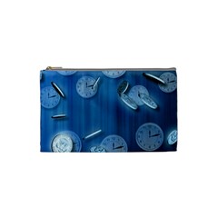 Time Clock Watch Hours Cosmetic Bag (small)