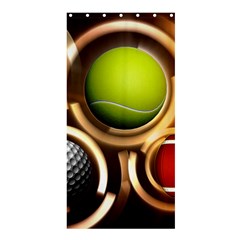 Sport Ball Tennis Golf Football Shower Curtain 36  X 72  (stall)  by Bajindul