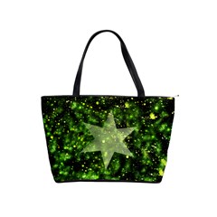 Star Blue Star Space Universe Classic Shoulder Handbag by Bajindul