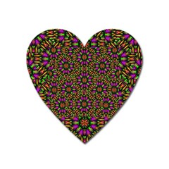 Paradise Flower In The Jungle Heart Magnet