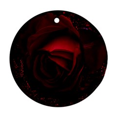 Rose Art Beautiful Beauty Bloom Ornament (round)