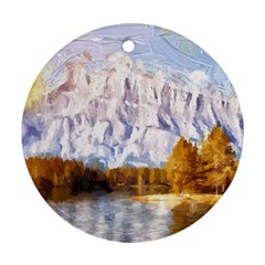 Painting Paint Landscape Nature Ornament (round)