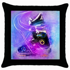 Ski Boot Ski Boots Skiing Activity Throw Pillow Case (black) by Pakrebo