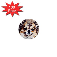 Chihuahua Dog Cute Pets Small 1  Mini Magnets (100 Pack)  by Pakrebo