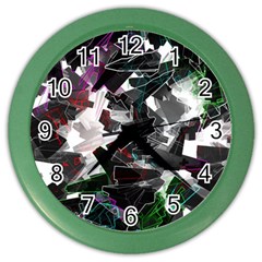 Abstract Background Science Fiction Color Wall Clock by Pakrebo