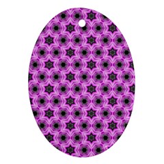 Background Wallpaper Pattern Pink Black Oval Ornament (two Sides) by Pakrebo