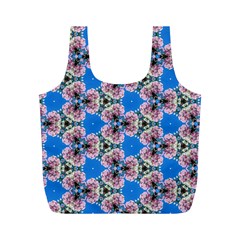 Pattern Sequence Motif Design Plan Floral Full Print Recycle Bag (m) by Pakrebo