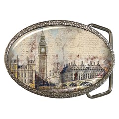 London Westminster Bridge Building Belt Buckles by Pakrebo