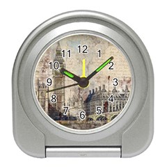 London Westminster Bridge Building Travel Alarm Clock by Pakrebo