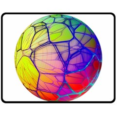 Isolated Transparent Sphere Double Sided Fleece Blanket (medium)  by Pakrebo