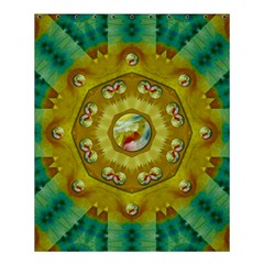 Mandala In Peace And Feathers Shower Curtain 60  X 72  (medium)  by pepitasart