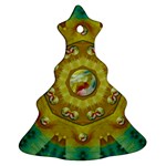 Mandala In Peace And Feathers Ornament (Christmas Tree)  Front