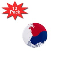 Flag Map Of South Korea 1  Mini Magnet (10 Pack)  by abbeyz71