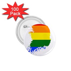 Lgbt Flag Map Of South Korea 1 75  Buttons (100 Pack)  by abbeyz71