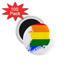 Lgbt Flag Map Of South Korea 1 75  Magnets (100 Pack)  by abbeyz71