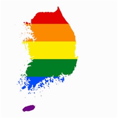 Lgbt Flag Map Of South Korea Small Garden Flag (two Sides) by abbeyz71