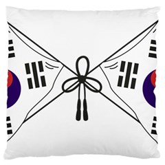 Emblem Of Provisional Government Of Republic Of Korea, 1919-1948 Large Flano Cushion Case (one Side) by abbeyz71
