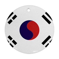 Flag Of Provisional Government Of Republic Of Korea, 1919-1948 Round Ornament (two Sides) by abbeyz71