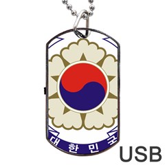 Emblem Of South Korea, 1963-1997 Dog Tag Usb Flash (one Side) by abbeyz71