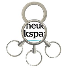 Logo Of Austrian People s Party 3-ring Key Chain by abbeyz71