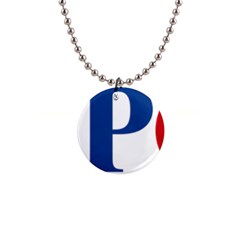 Logo Of Freedom Party Of Austria 1  Button Necklace by abbeyz71