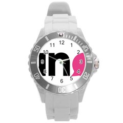 Logo Of Young Liberal Neos Round Plastic Sport Watch (l) by abbeyz71