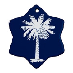 South Carolina State Flag Snowflake Ornament (two Sides) by abbeyz71